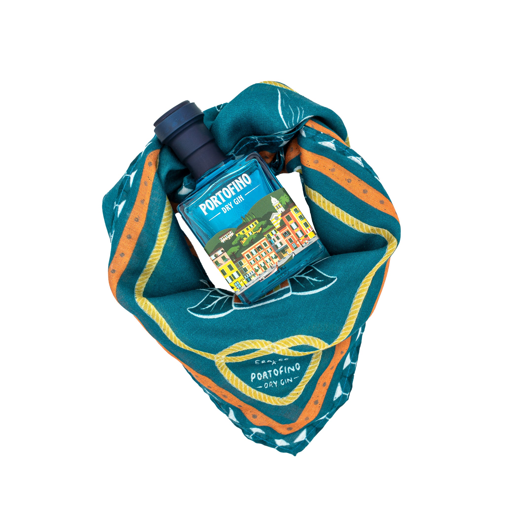 Portofino Dry Gin Bundle x Eral 55 cofanetto gin 100 ml + foulard