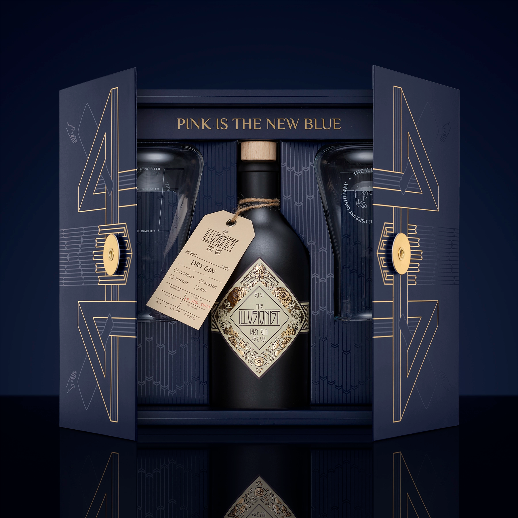 The Illusionist Mysterium Gift Set Dry Gin 500ml 45% + Beute