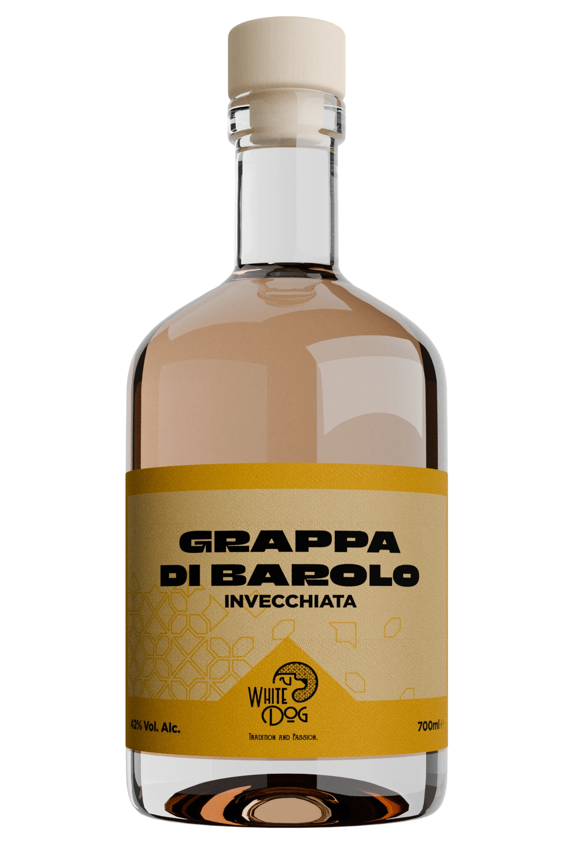 White Dog Distillati Grappa Invecchiata Barolo grappa 70 cl