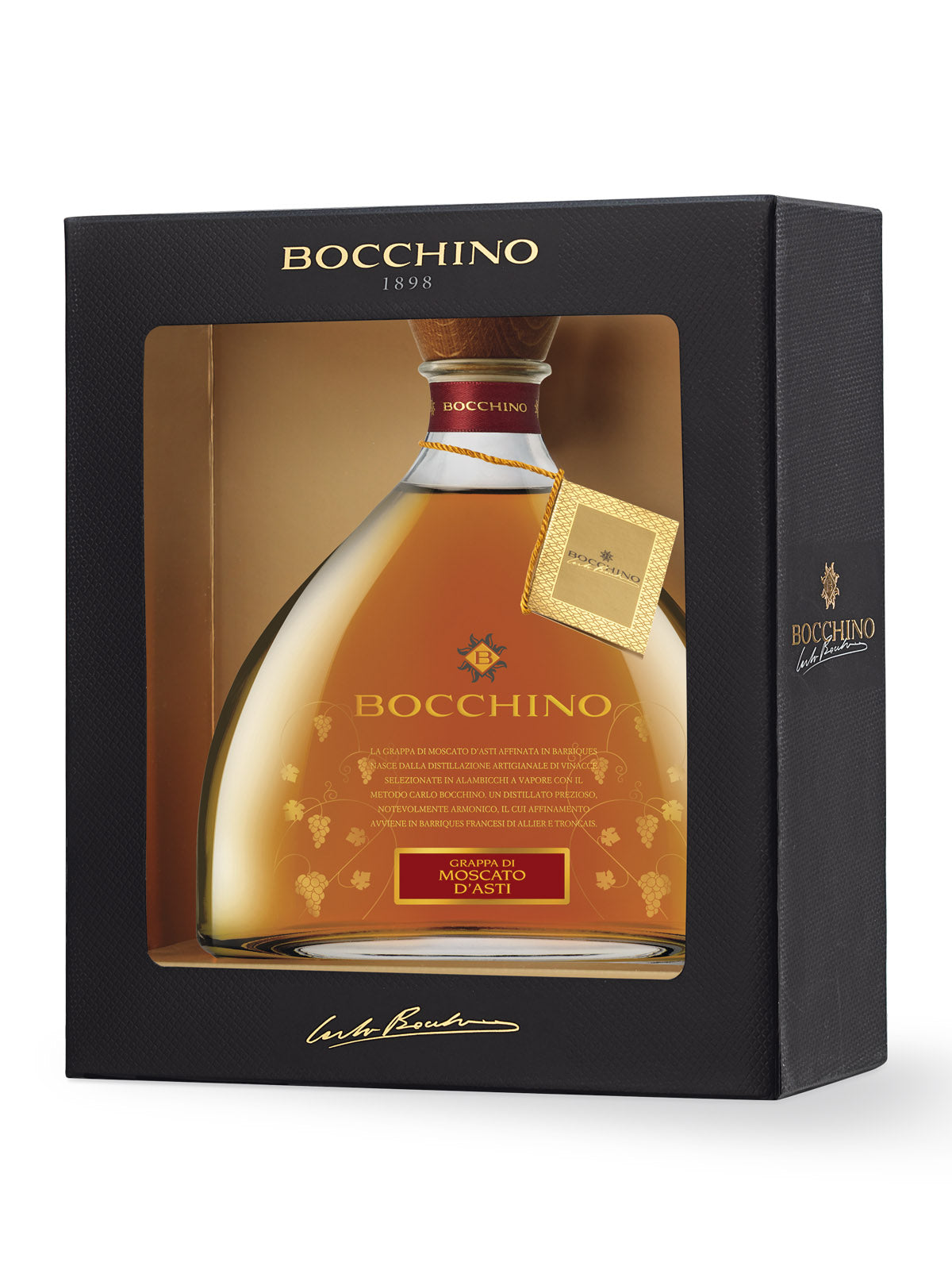 Carlo Bocchino Grappa Moscato Barrique 70 cl 40° Astuccio