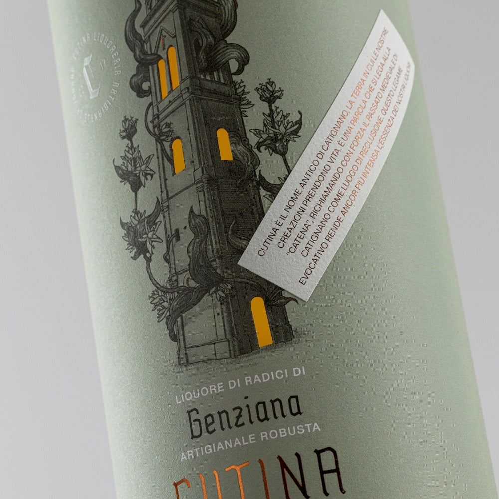 Cutina La Robusta liquore genziana 1000 ml 22% digestivo