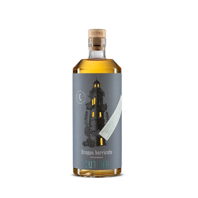 Cutina Grappa Barricata distillato 700 ml 40% rovere Allier