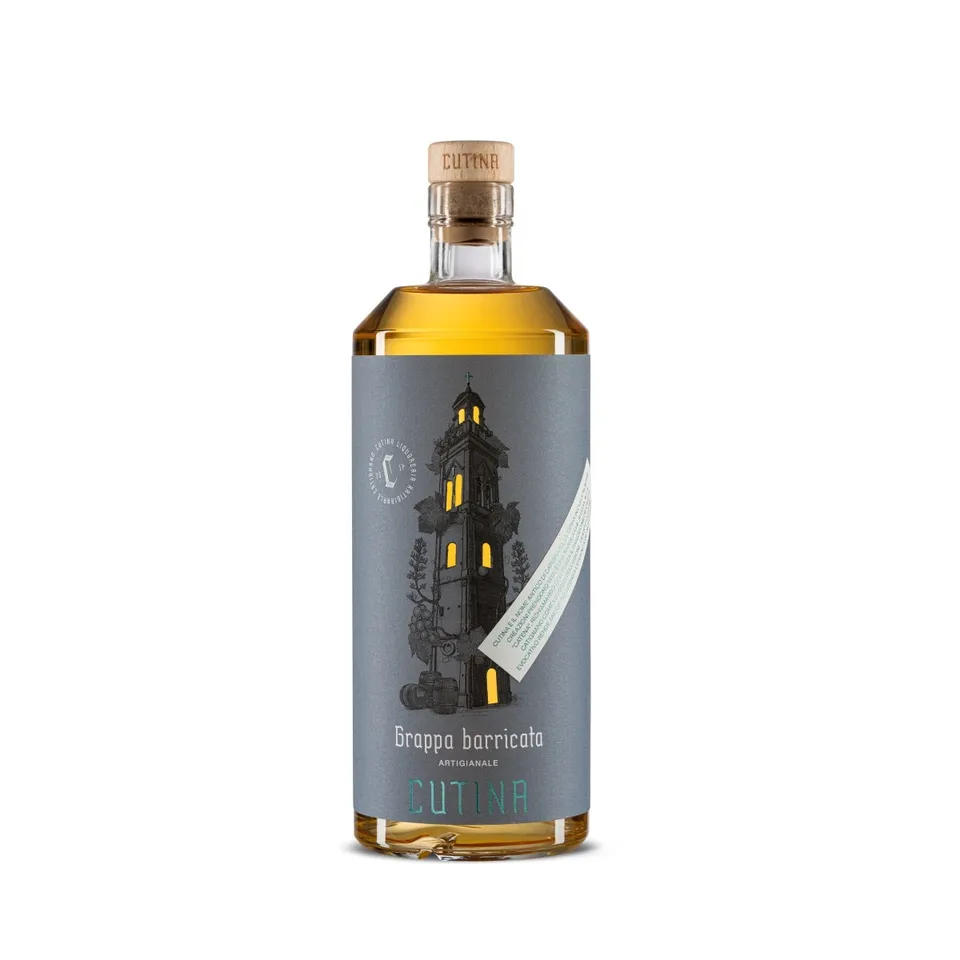 Cutina Grappa Barricata distillato 700 ml 40% rovere Allier