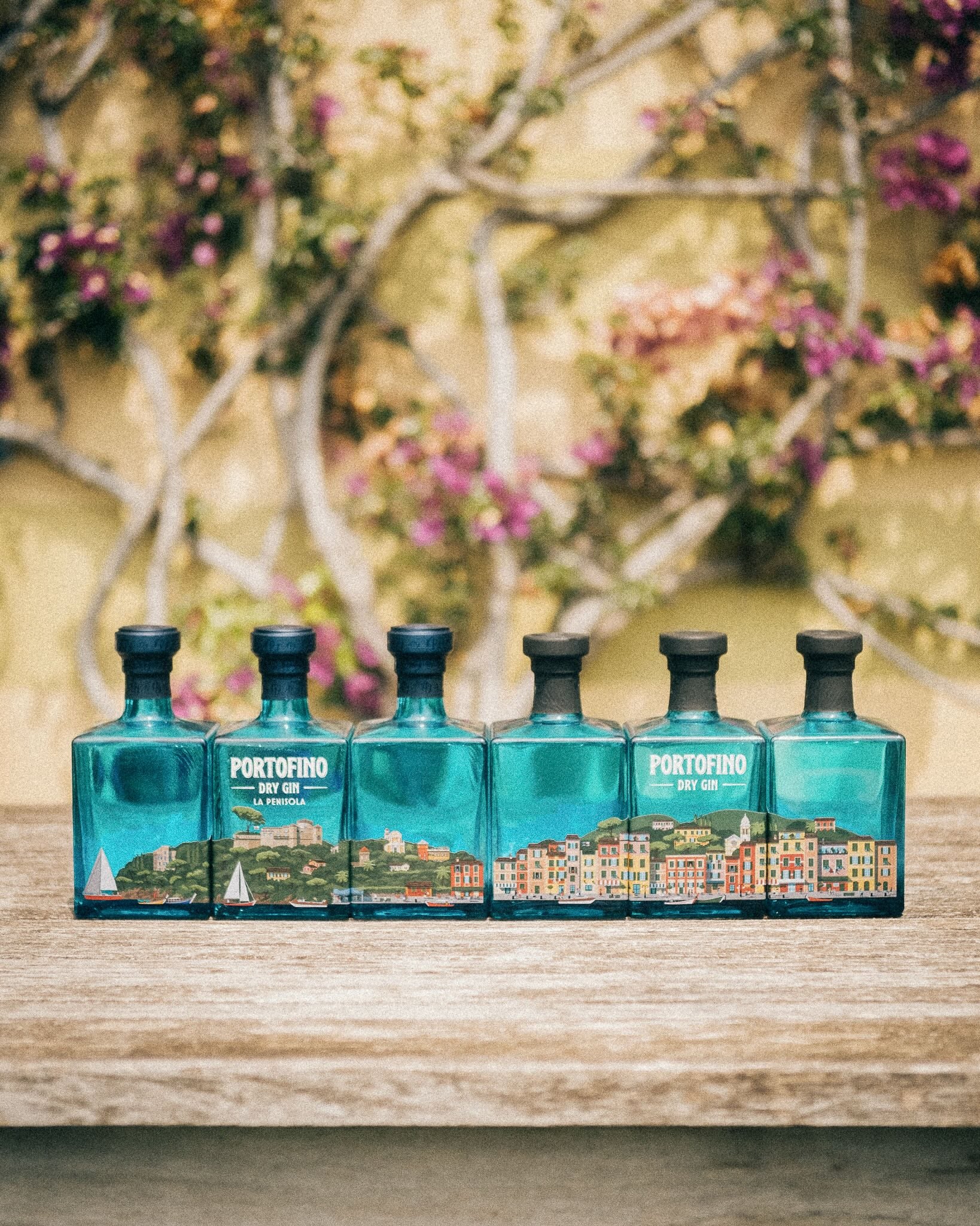 Portofino Dry Gin Panorama Completo bundle 6 bottiglie 500 ml