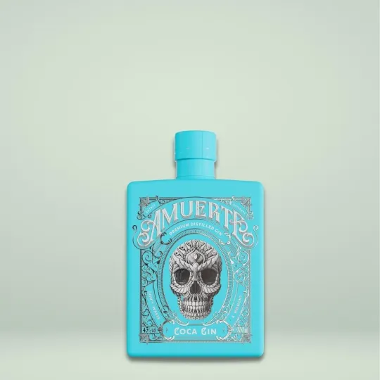 Anthology Coca Leaf Gin light blue botaniche