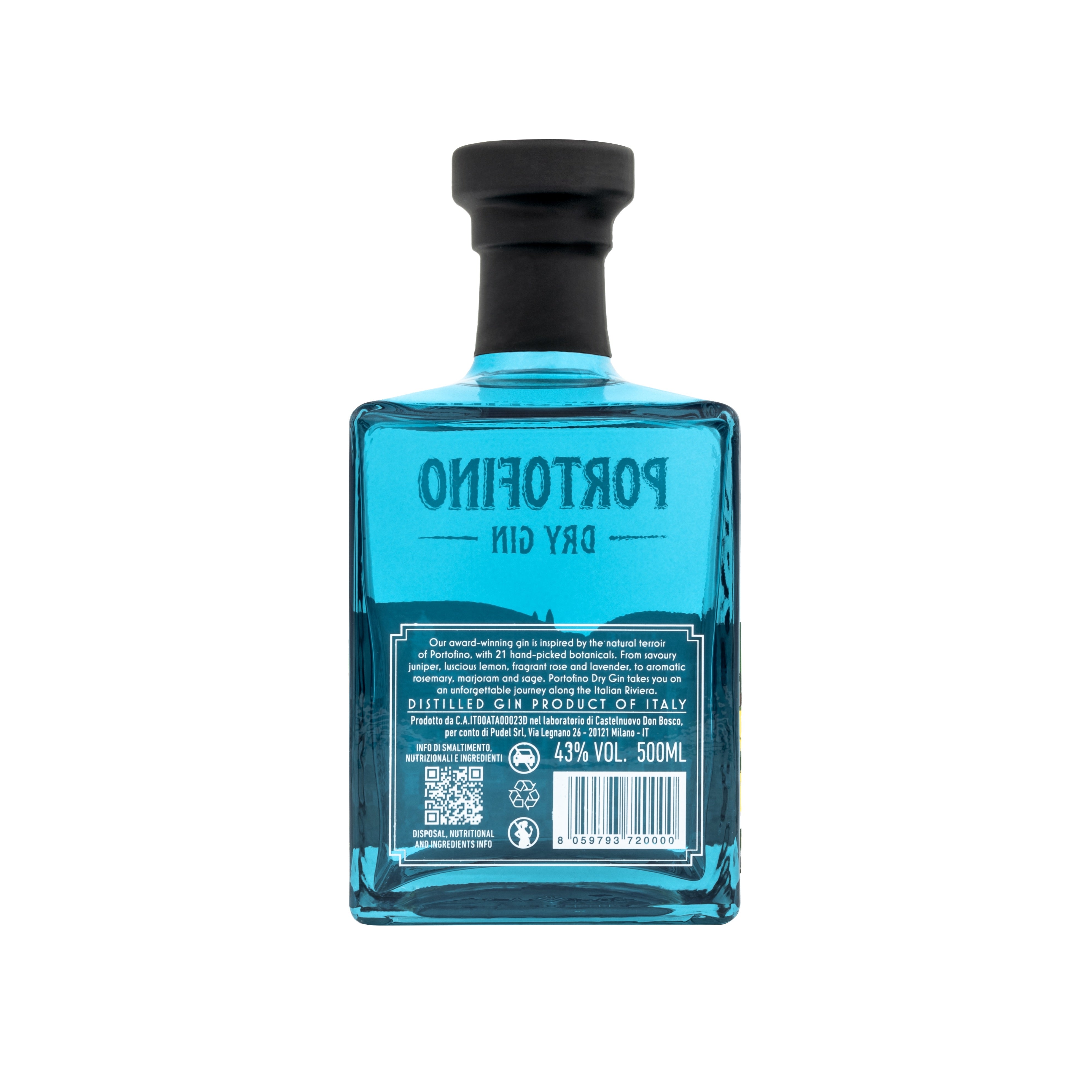Portofino Dry Gin Gin 500 ml botaniche liguri