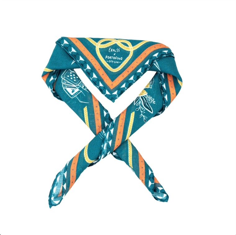 Portofino Eral 55 foulard seta e cotone 60x60 mixology