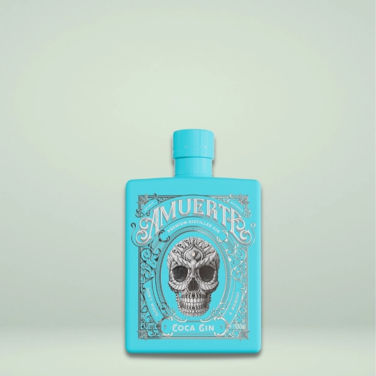 Anthology Coca Leaf Gin light blue botaniche