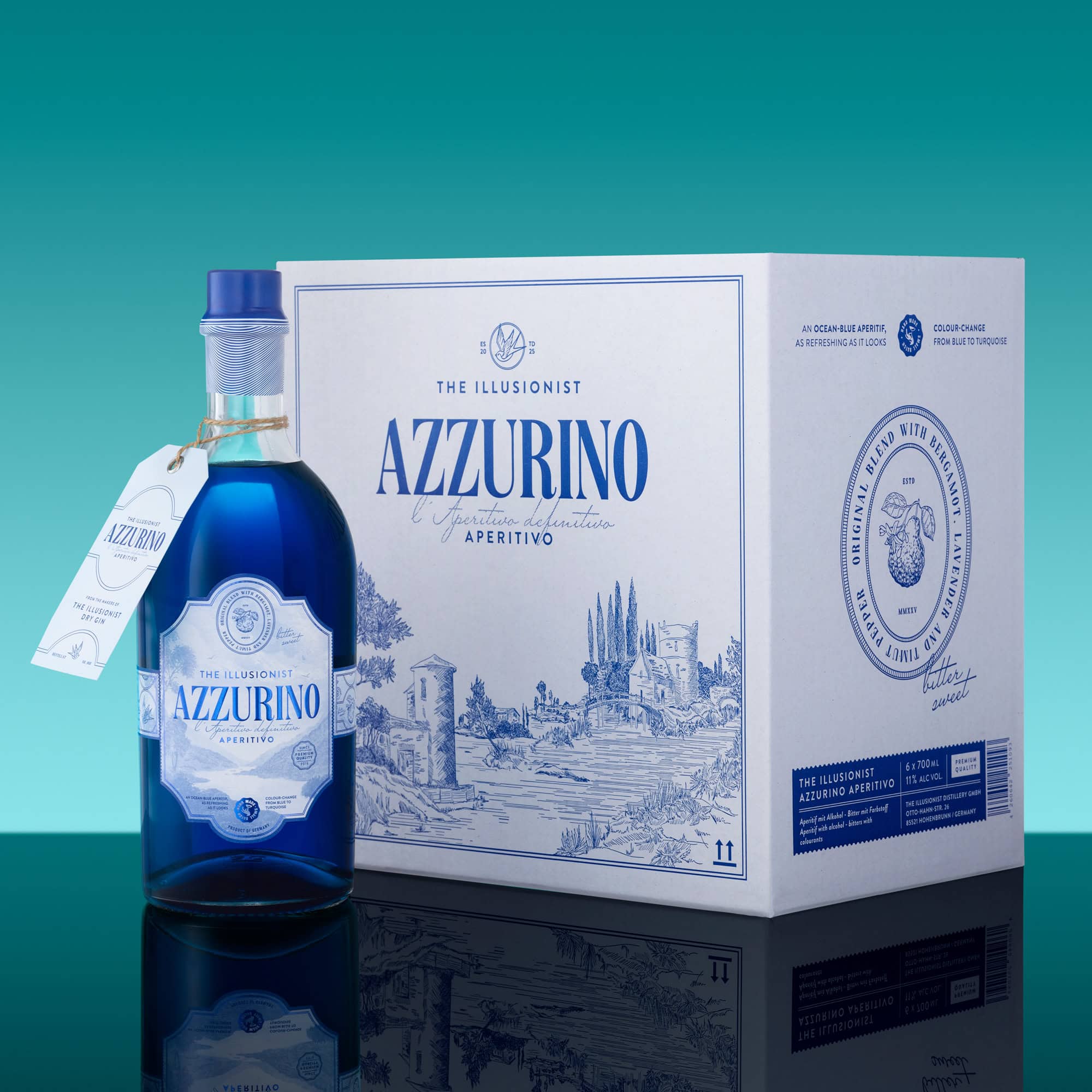 The Illusionist Azzurino Aperitivo 6x700ml 11% Bergamotto