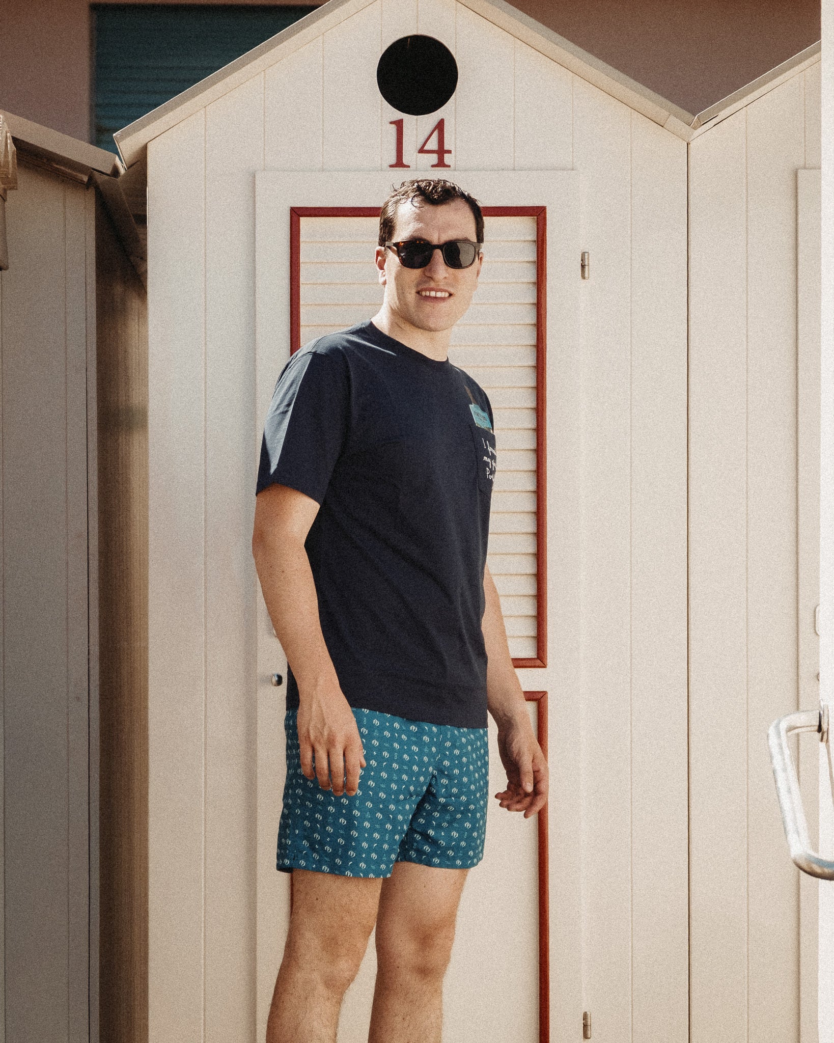 Portofino Dry Gin Lifestyle T-shirt navy cotone Bay Martini