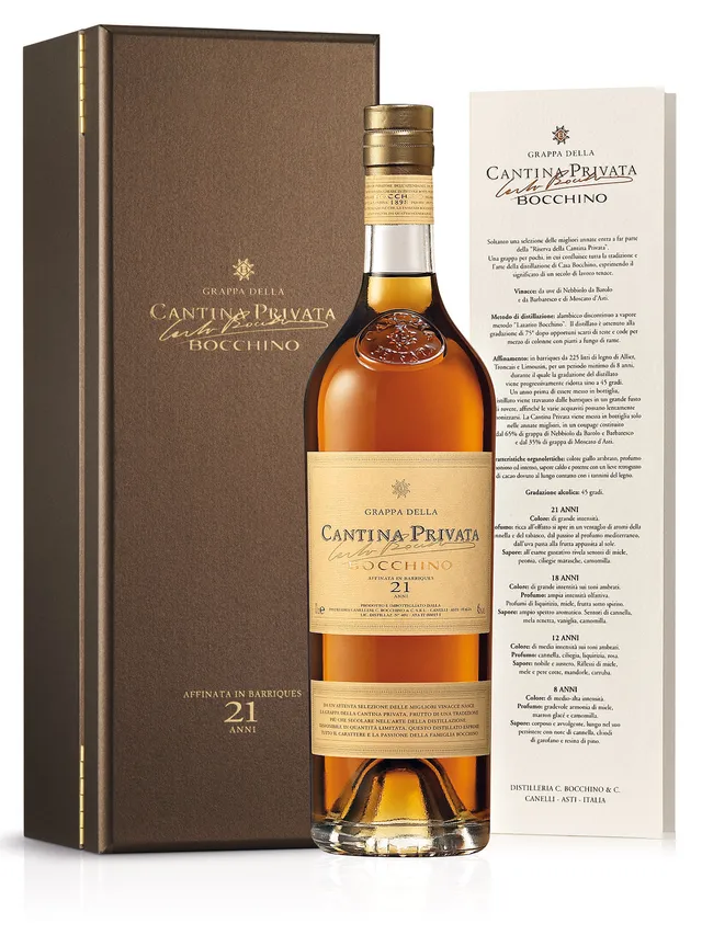 Carlo Bocchino Cantina Privata 21 anni grappa 70 cl 45°