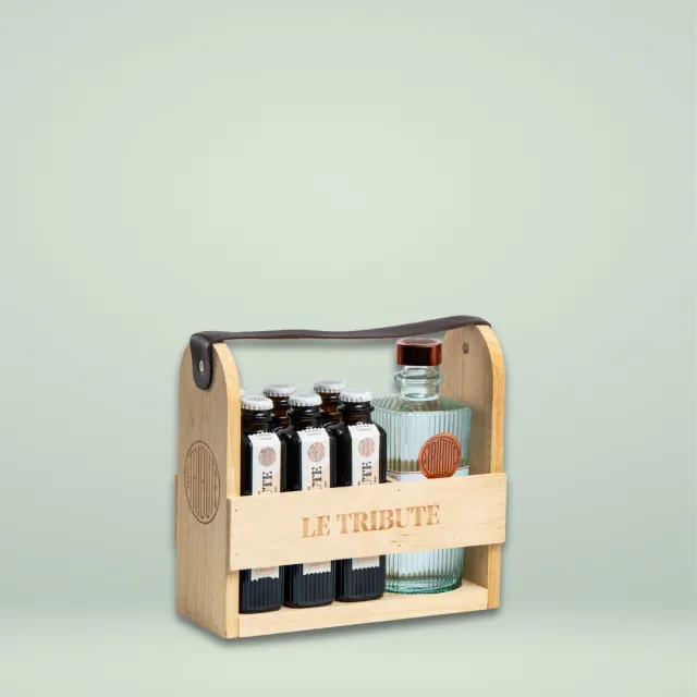 Anthology GIN Premium Wooden Pack gin con 6 toniche