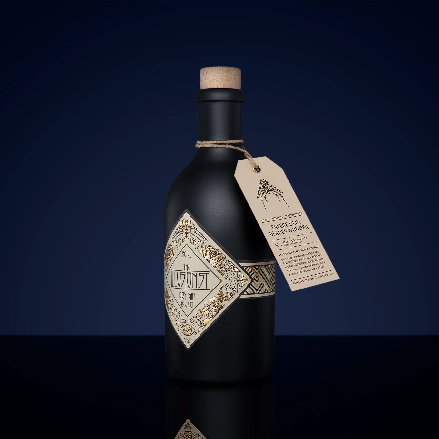 The Illusionist Glass Bundle Dry Gin 500ml 45% + 2 Beute
