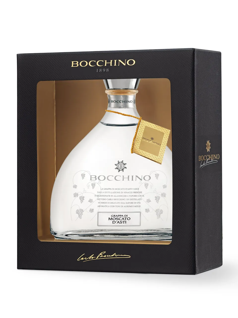 Carlo Bocchino Grappa Moscato d'Asti 70 cl 40° Astuccio