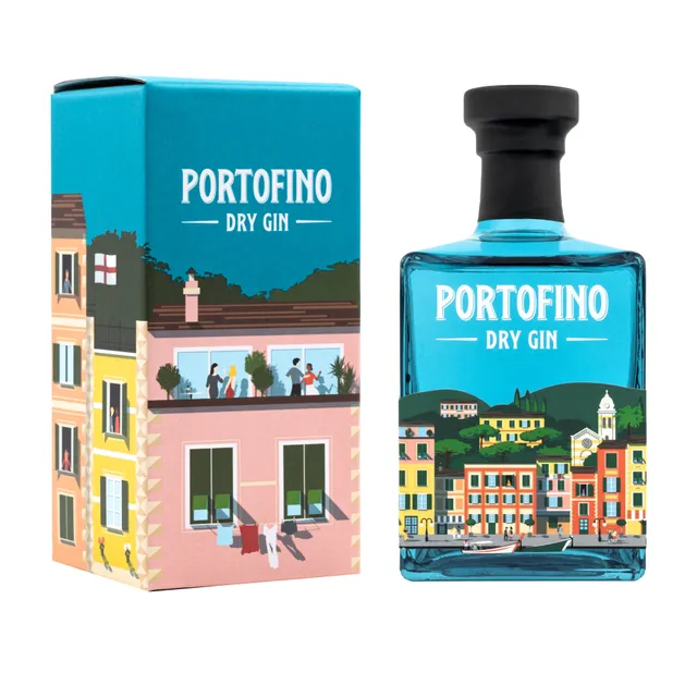 Portofino Dry Gin 500 ml Gin con Astuccio al Limone