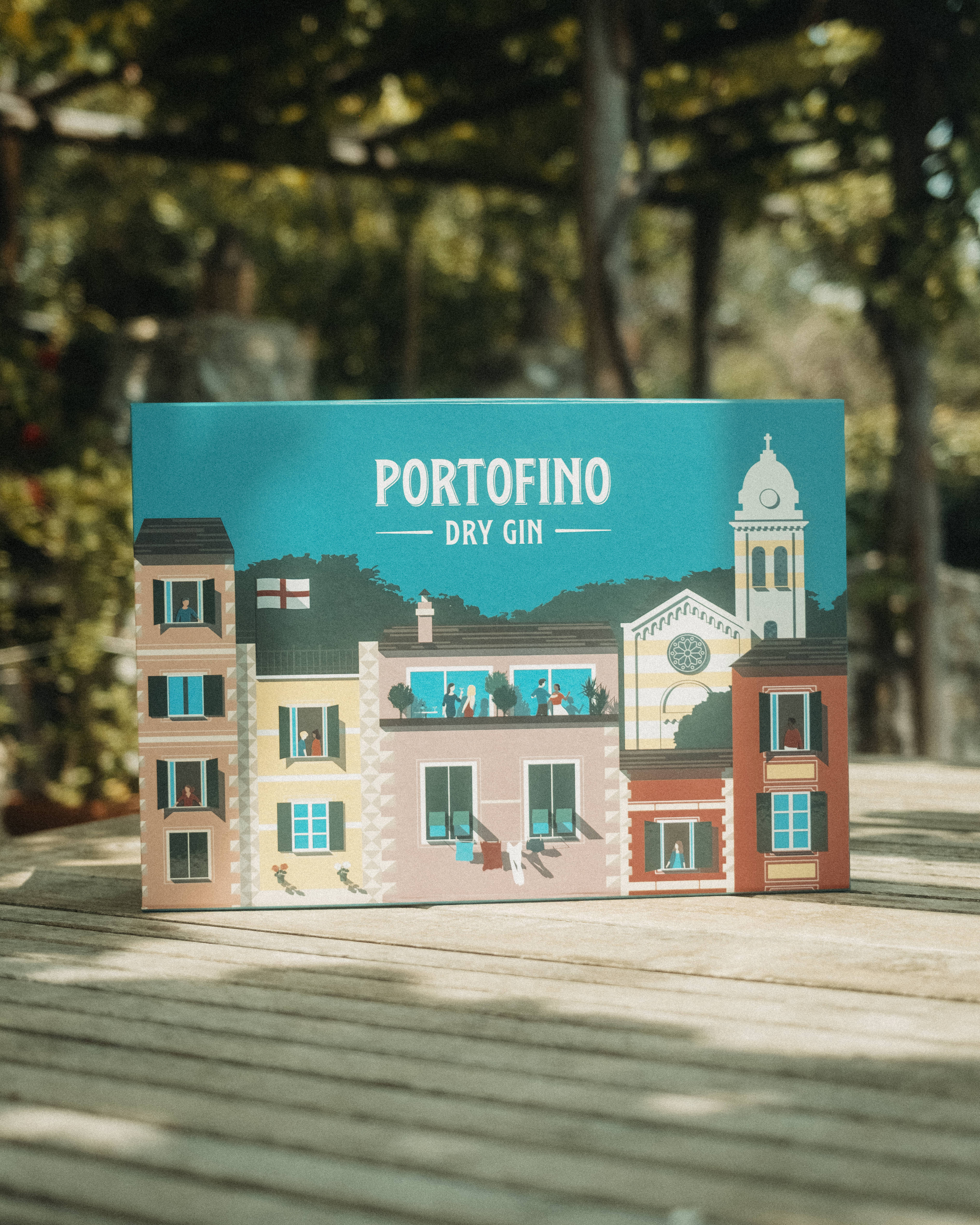 Portofino Dry Gin Box Experience gin 100 ml + tonica + candela