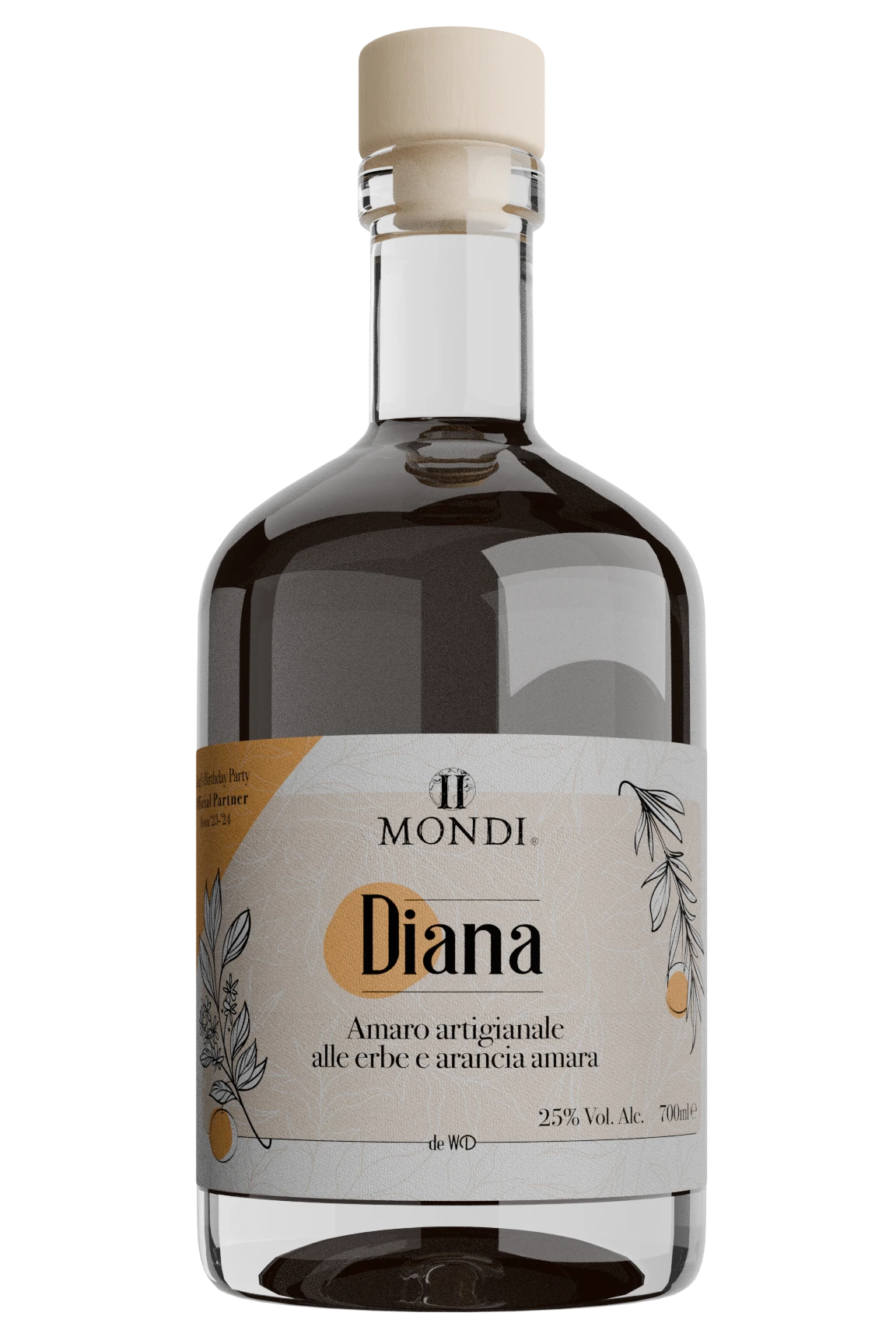 White Dog Amari Diana Amaro Erbe e Arancia Amara amaro 70 cl