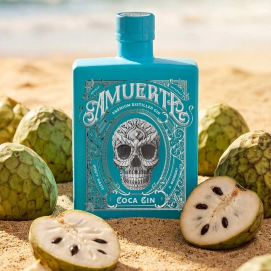Anthology Coca Leaf Gin light blue botaniche