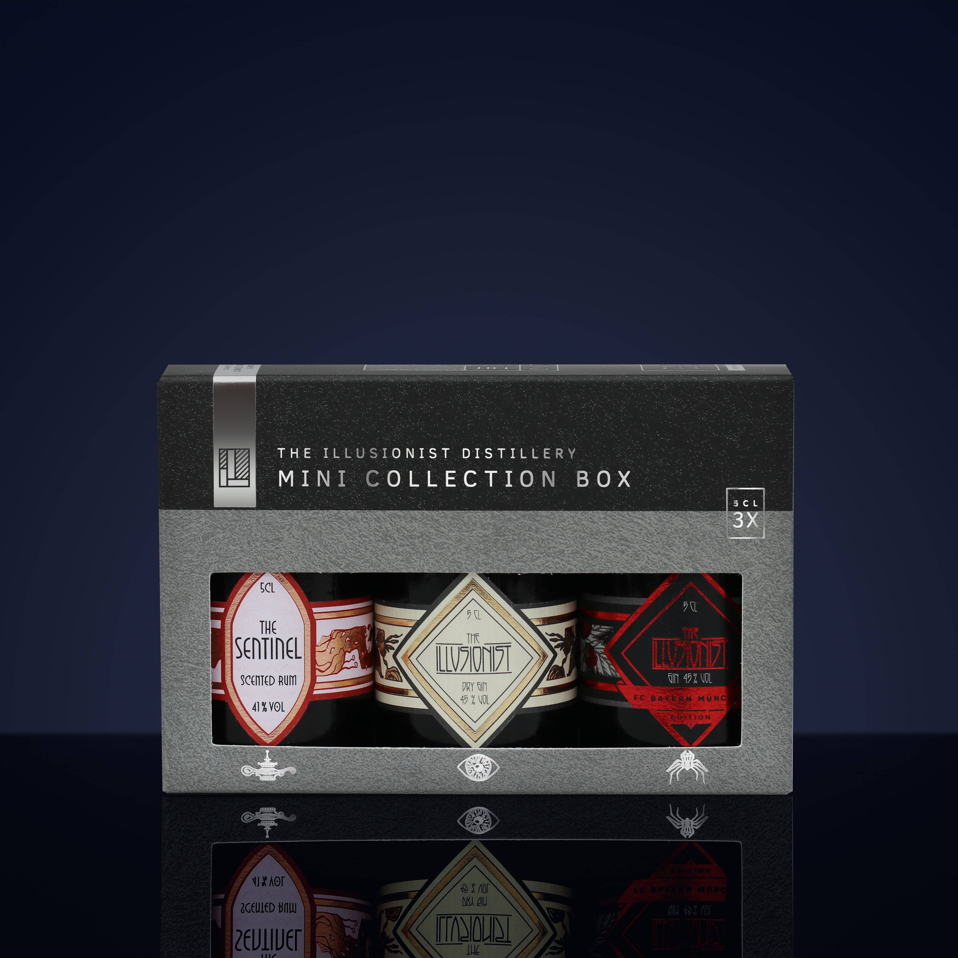 The Illusionist Mini Collection Box mignon gin+rum 3x5 cl