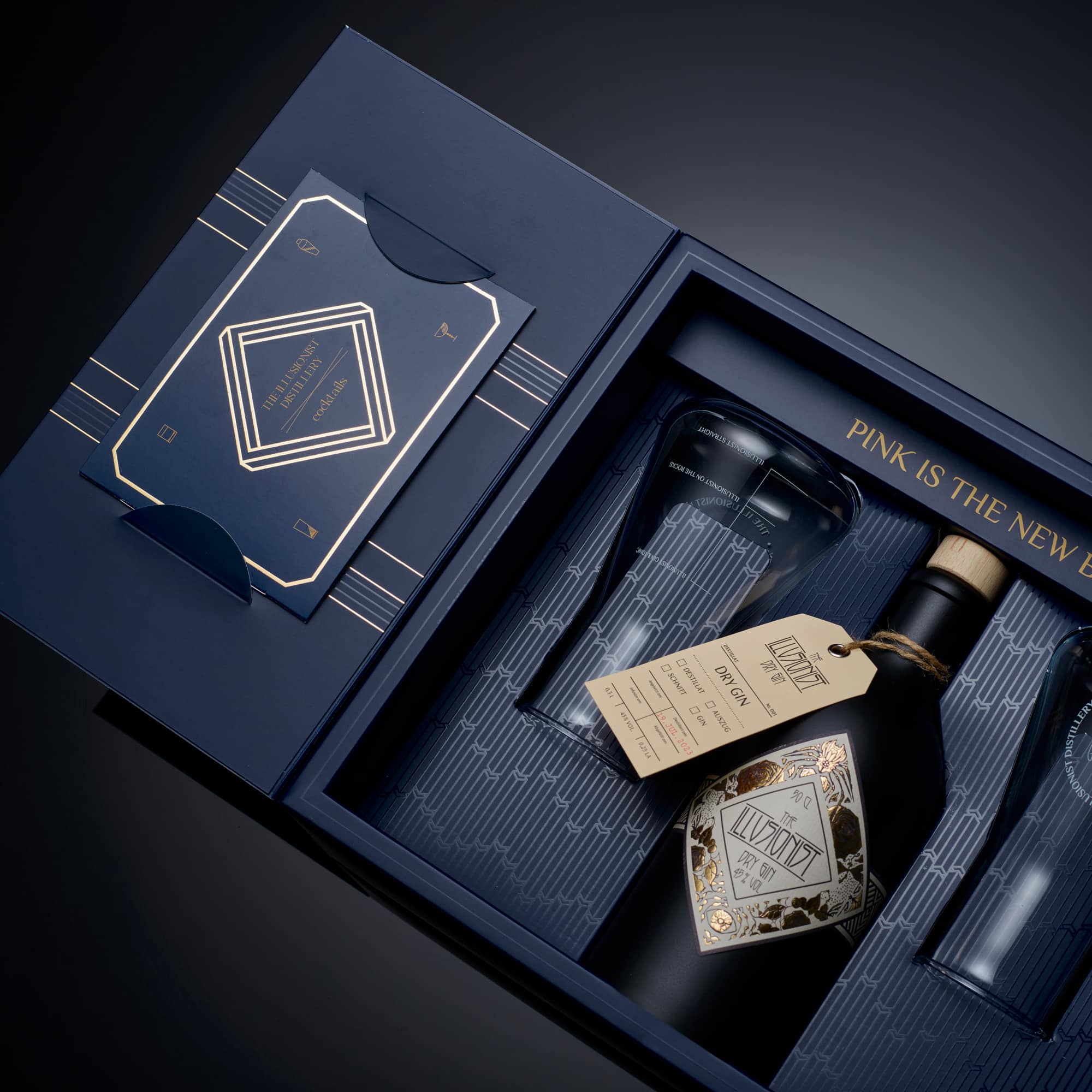The Illusionist Mysterium Gift Set Dry Gin 500ml 45% + Beute