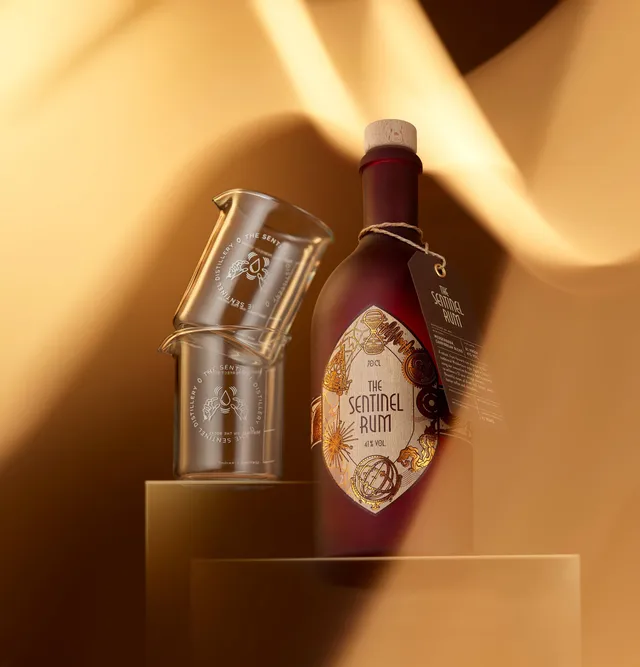The Illusionist Sentinel Glass Bundle rum 70 cl + 2 bicchieri