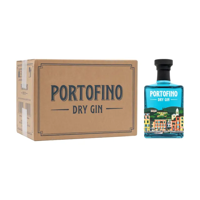 Portofino Dry Gin 6x500 ml Gin Cassa da 6 Bottiglie