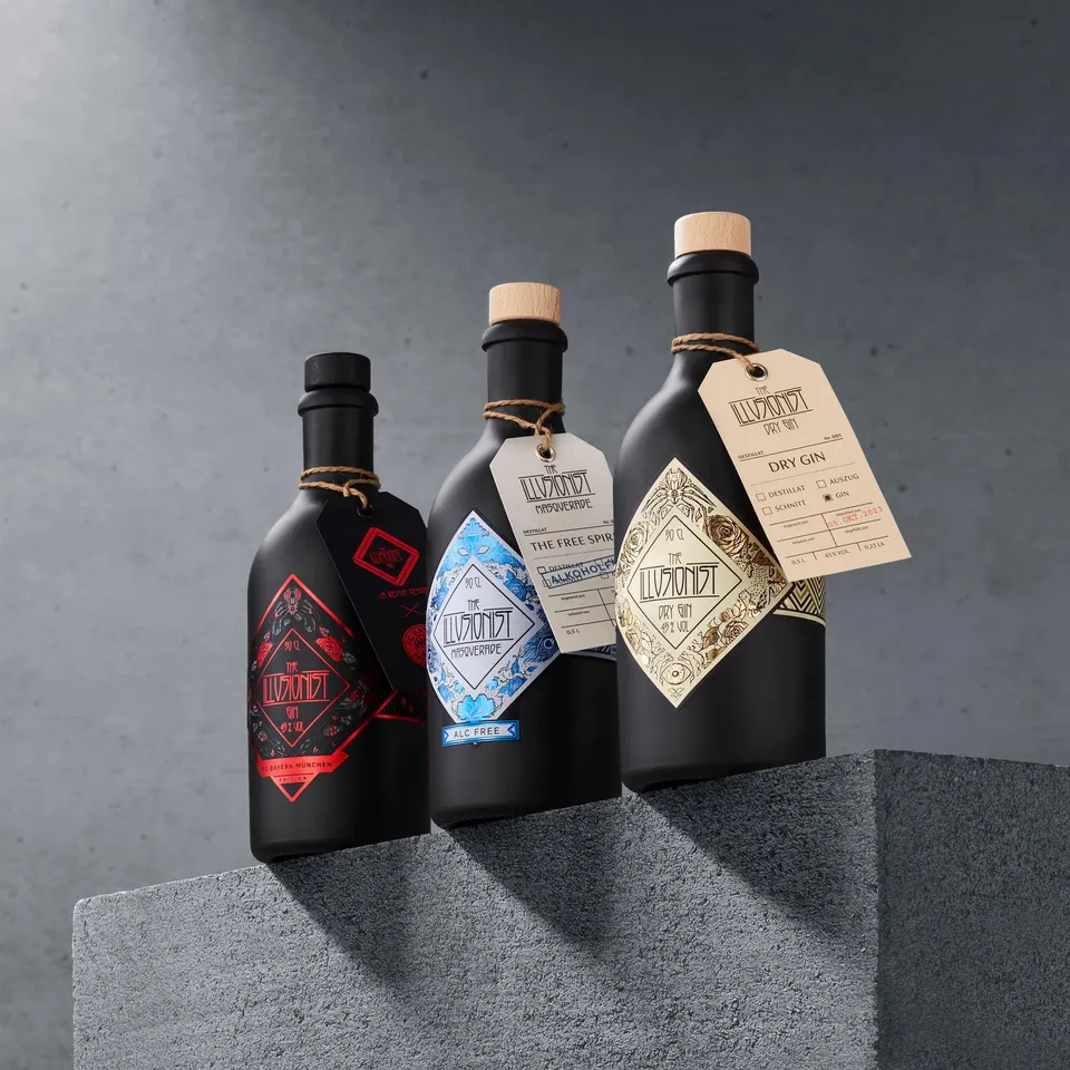 The Illusionist Core Bundle Gin 3x500 ml Dry + Bestia Negra