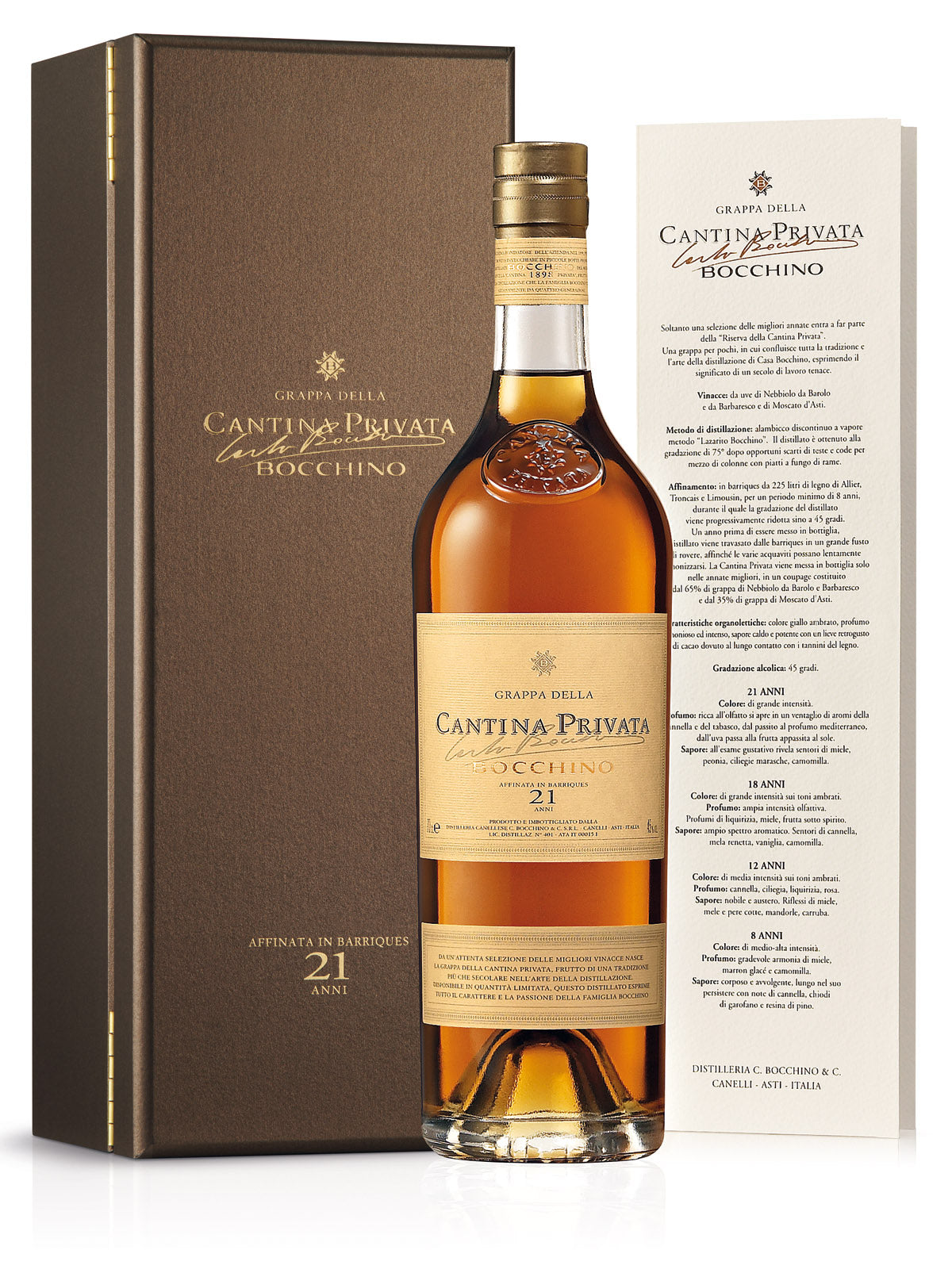 Carlo Bocchino Cantina Privata 21 anni grappa 70 cl 45°