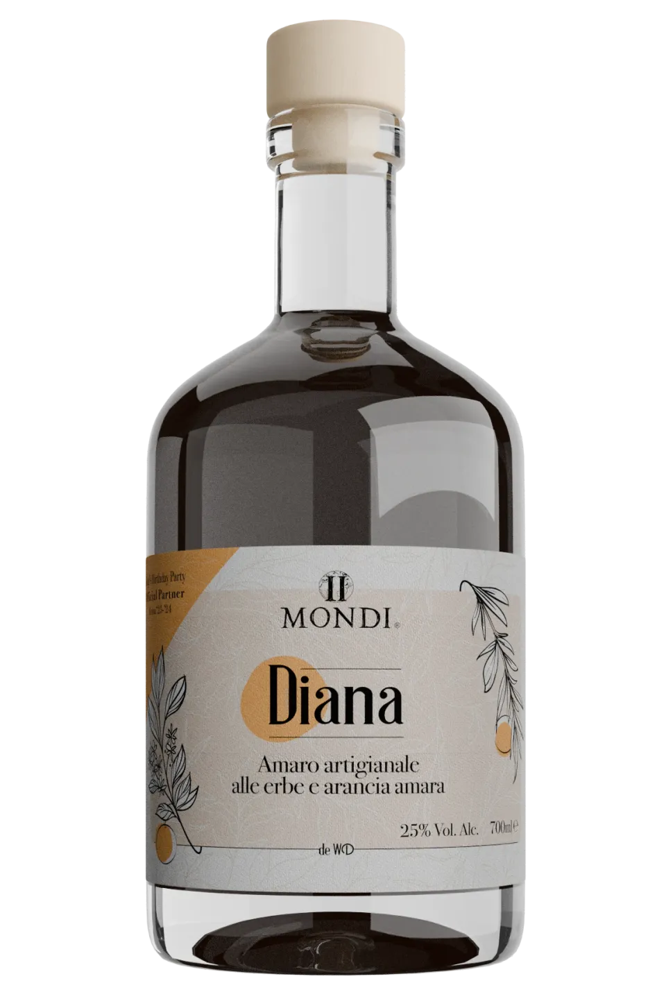 White Dog Amari Diana Amaro Erbe e Arancia Amara amaro 70 cl