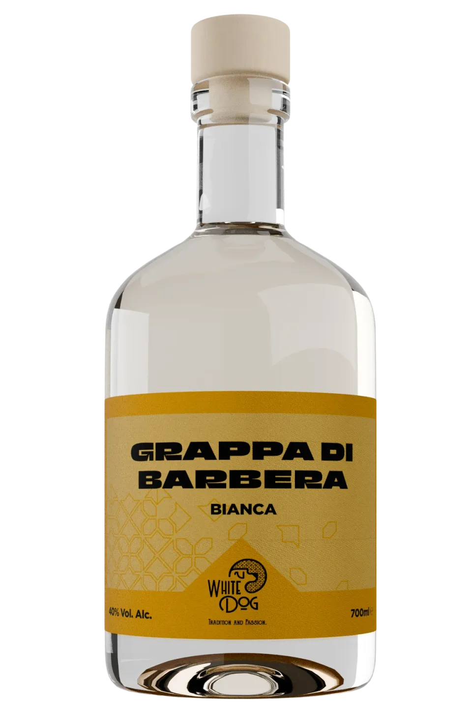 White Dog Distillati Grappa Bianca Barbera grappa 70 cl