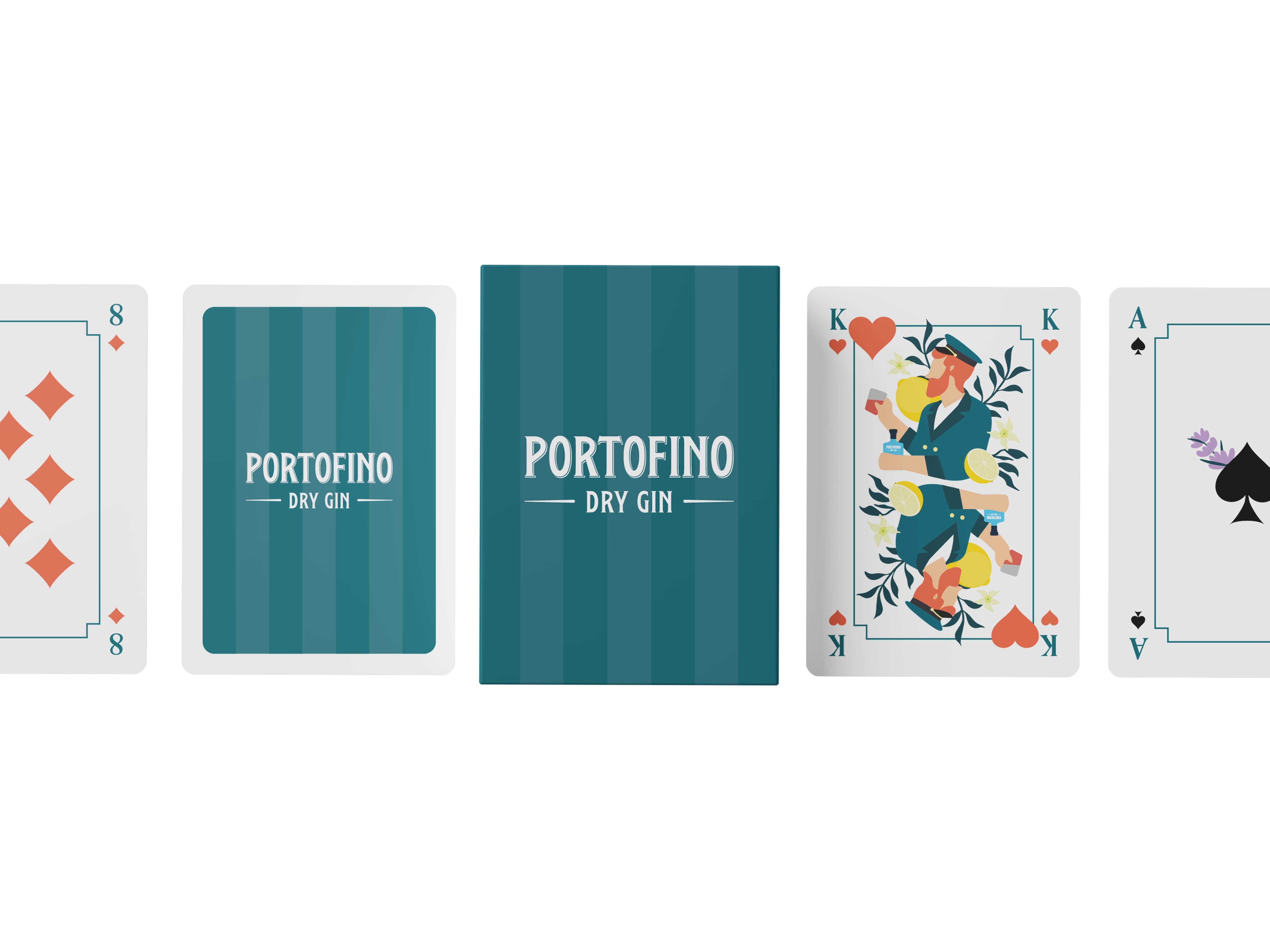 Portofino Set 2 Mazzi Carte da Gioco per Burraco