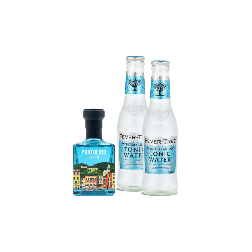 Portofino Dry Gin Perfect Serve Home Kit gin 100 ml + tonica