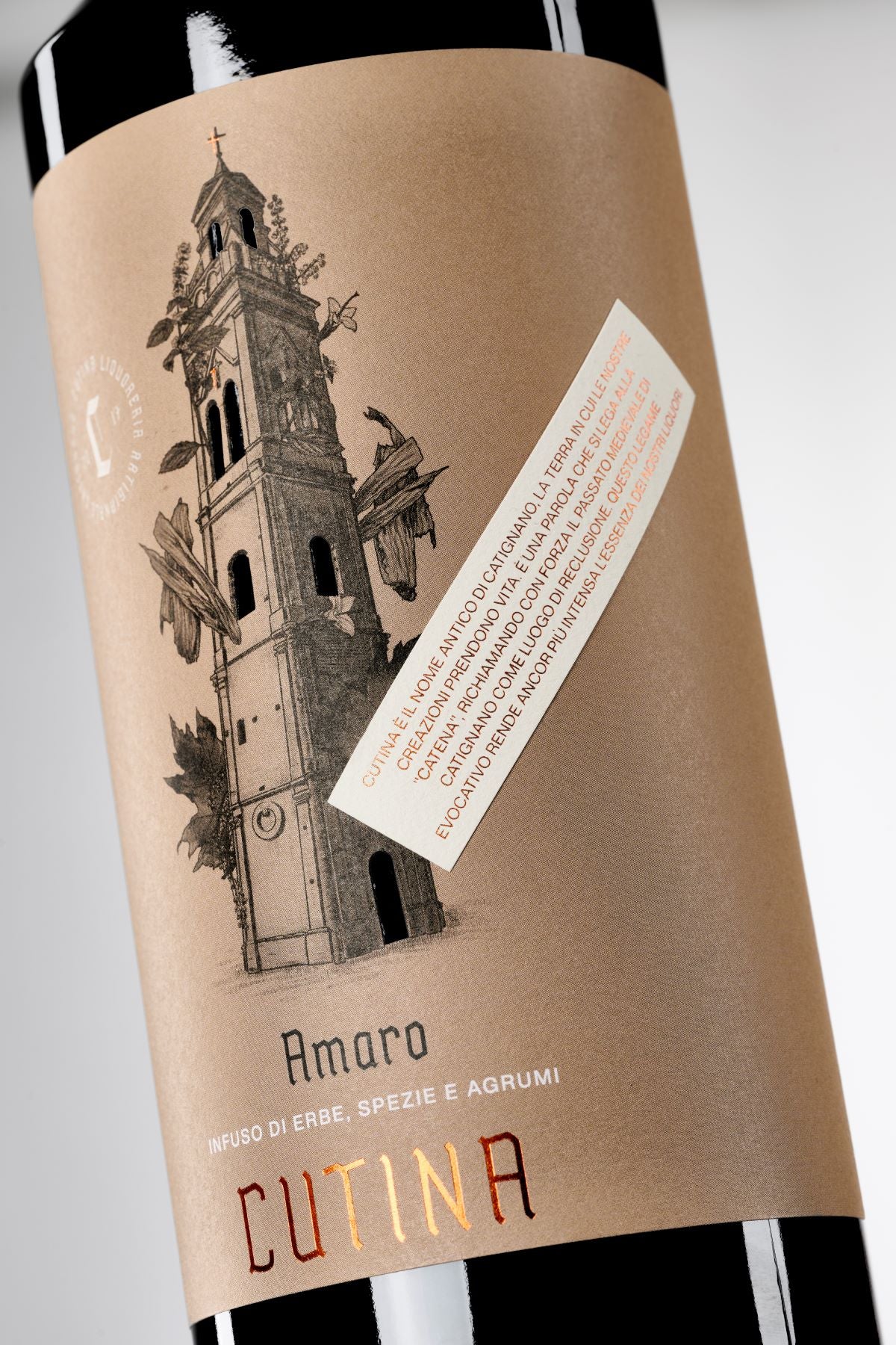 Cutina Amaro liquore artigianale 1000 ml 30% abruzzese