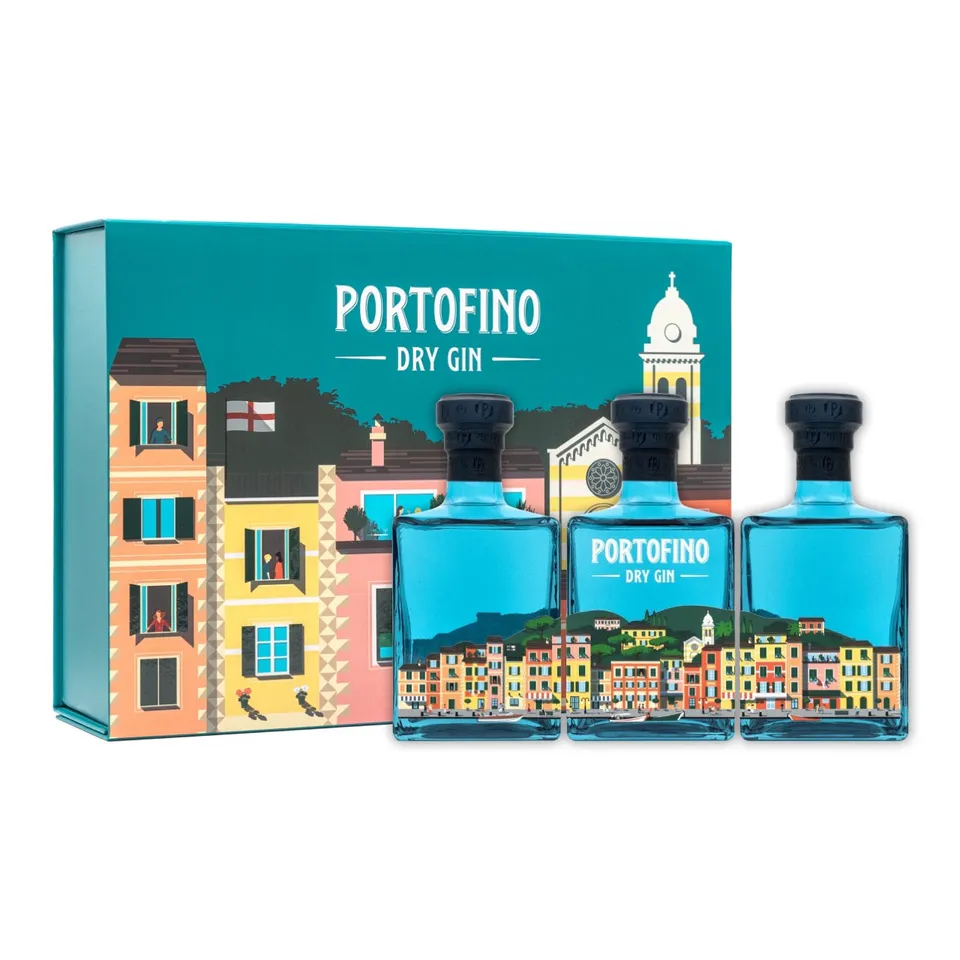 Portofino Dry Gin Confezione Panorama 3x500 ml Regalo